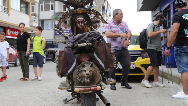 MadMax filminden esinlendi, kendi motosikletini yaptı