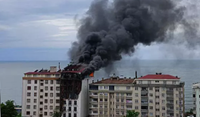 HOPA’DA OTEL YANGINI..